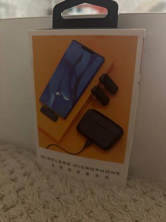 Беспроводной мини петличный микрофон