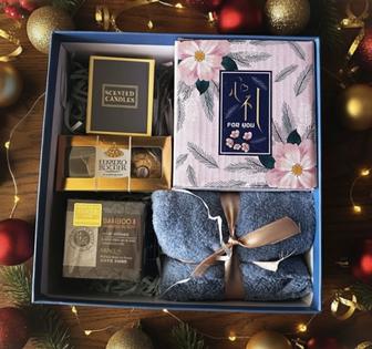 Подарочный бокс синий