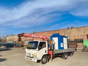 Манипулятор 5 тонн Астана погрузка доставка