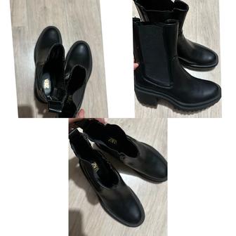 женские ботфорты от zara