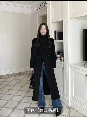 Черное новое пальто