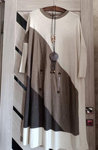 Продам платье оверсайз тонкий трикотаж новая