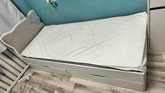 Детские кровати Аскона, 2 штуки, с ящиками и матрасами