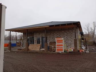 Кладка кирпича, газоблока, штукатурка под маяки, стяжка пола