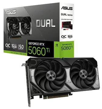 Видеокарта Asus Dual GeForce RTX 5060ti 16gb