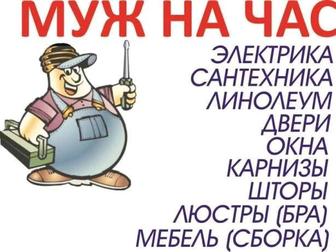 Услуги электрика, сантехника. Муж на час.