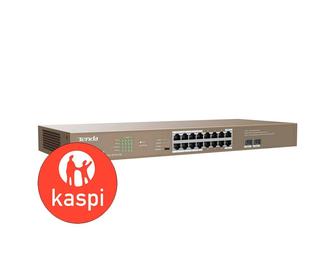 PoE коммутатор Tenda TEG1118P-16-250W 16 x RJ-45, 2 x SFP 16x 1000 Мби