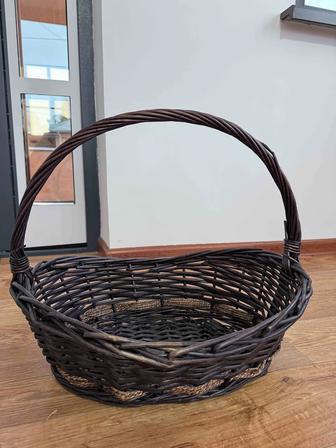 Плетенная корзина (темно-коричневая)