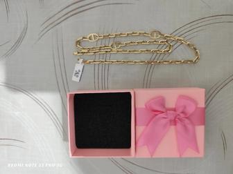 Продам новый желтый золото цепь 55см 13,75гр