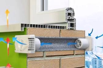 Установка приточного клапана