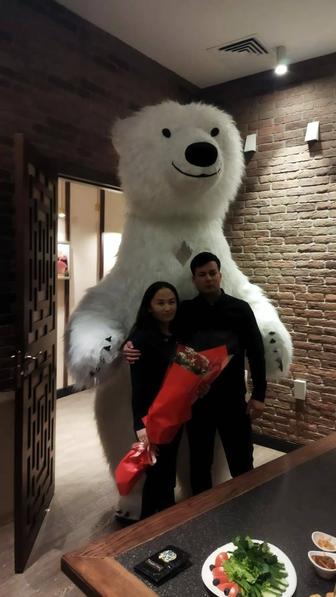 Белая мишка на день рождения