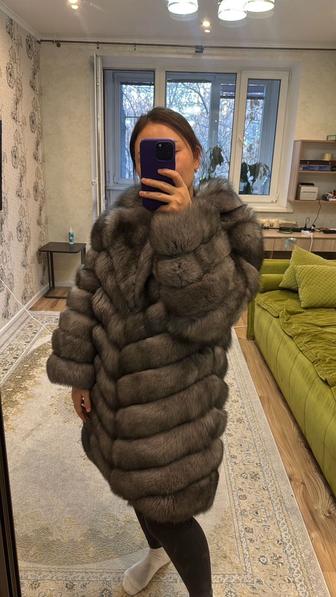 Натуральная шуба песец