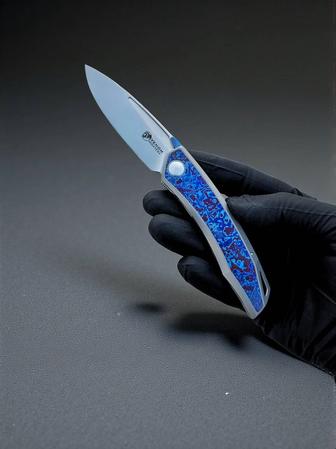 Складной нож Venom Knives Montesa Timascus, сталь M390, рукоять титан