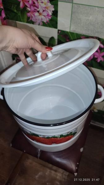 Эмалированная кастрюля 16 литров