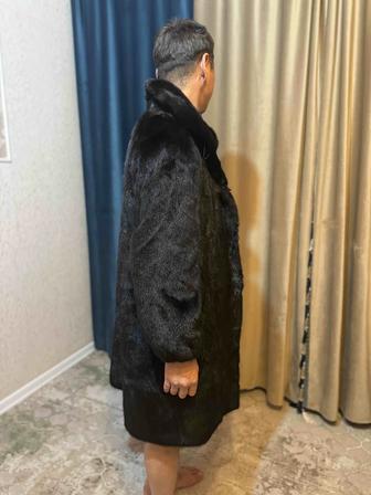 Норковый шуба черный бриллиант