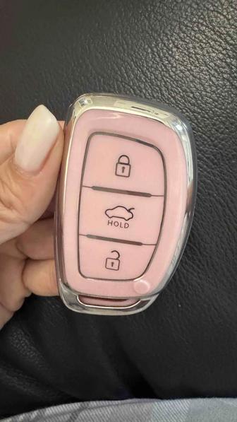 Чехол на пульт авто розовая