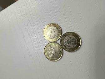 Продам коллекционные монеты Жети казына 3 шт
