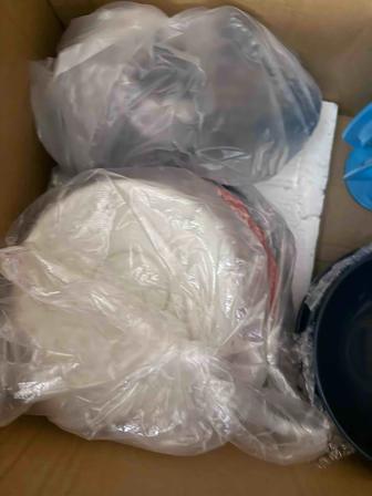 коробка с использованной посудой в хорошем состоянии (Ikea)