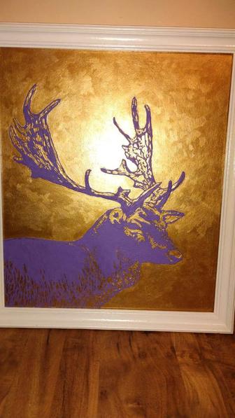 Интерьерная картина Золотой олень