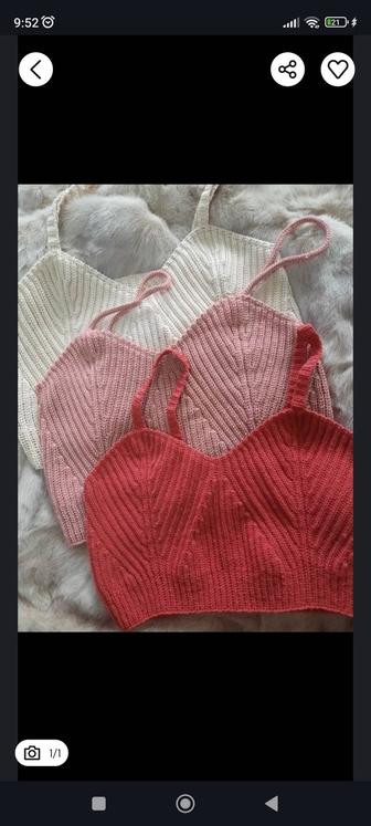 Отдам бесплатно кроп топы ручной работы