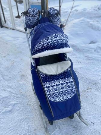 Продается теплые зимние санки для детей