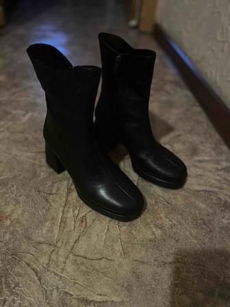 Кожаные сапоги