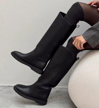 Продаю кожаные сапоги (зима)