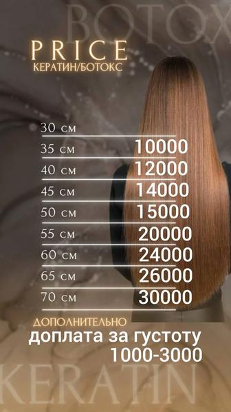 Кератиновое выпрямление волос /холодное восстановление