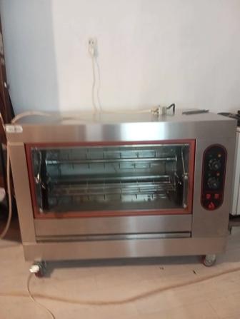 Электрический гриль для приготовления курицы-гриль. Вместимость 8 кур.