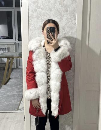 Парка с кроличьим мехом!