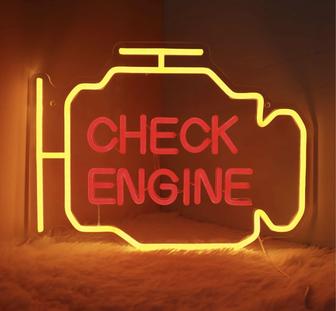 Неоновая Лампа CHECK ENGINE