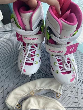 Продаю коньки раздвижные для девочки Nordway Julia размер 27-30