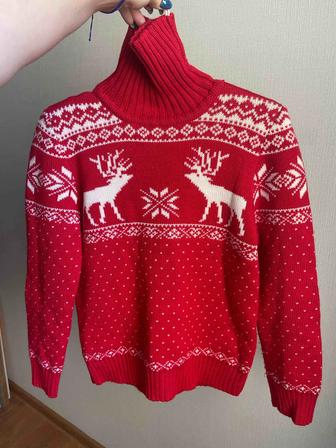 Теплый зимний свитер, размер М