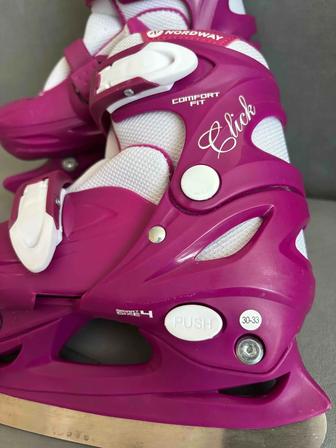 Коньки детские, размер 30-33