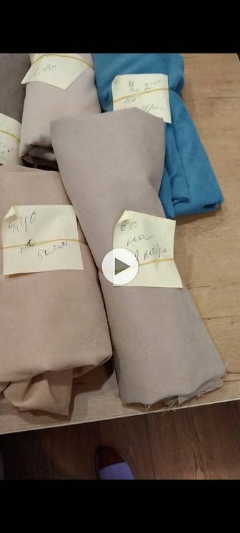 Лоскуты из материала для шторы очень мягкие