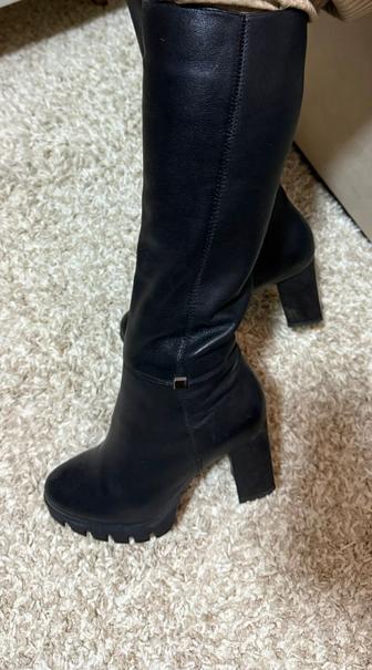 Сапоги кожаные