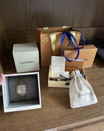 Часы Pandora и часы Louis Vuitton