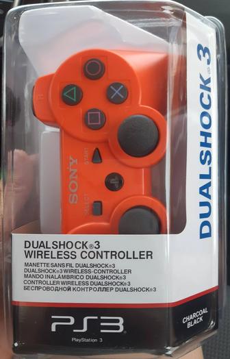 Игровой контроллер Sony Dualshock 3 оранжевый запакованный не оригинал