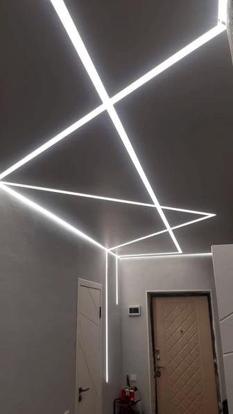 Установка натяжных потолков