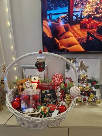 Рождественский подарочный Combo-набор Корзина Панно