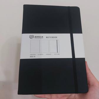 Блокнот черный, оранжевый