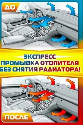 Промывка авто печек. Ремонт