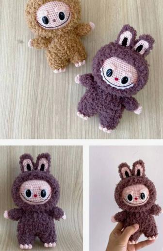 Вязаная игрушка Лабубу