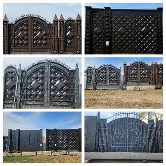 Изготовление и установка ворот и мангал.