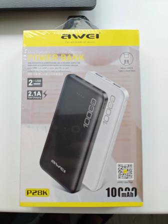 Внешний портативный аккумулятор Power bank Awei P28K