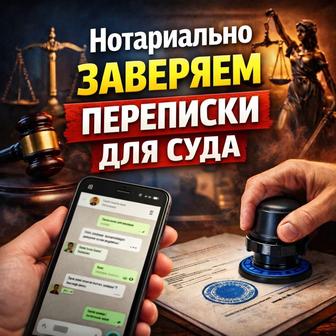 Осмотр мессенджеров. Составление протоколов для суда. Заверить .