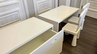 Продам ИКЕА скамья/стол и стулья для детей
