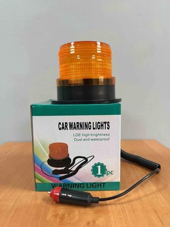 Сигнальная мигалка LED 12V для авто / Проблесковый маяк (оранжевый