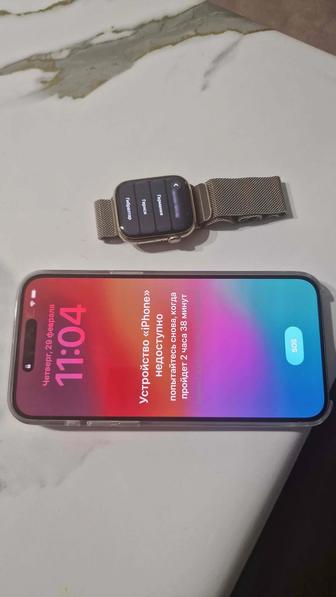 Продам часы Apple Watch Gold Series 9