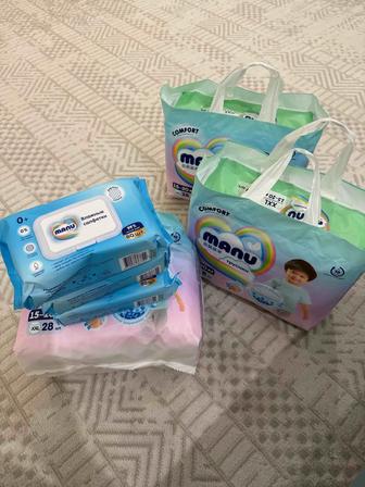 Подгузники трусики manu